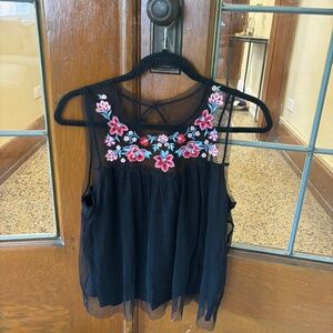 Hollister Medium Black Lace Top